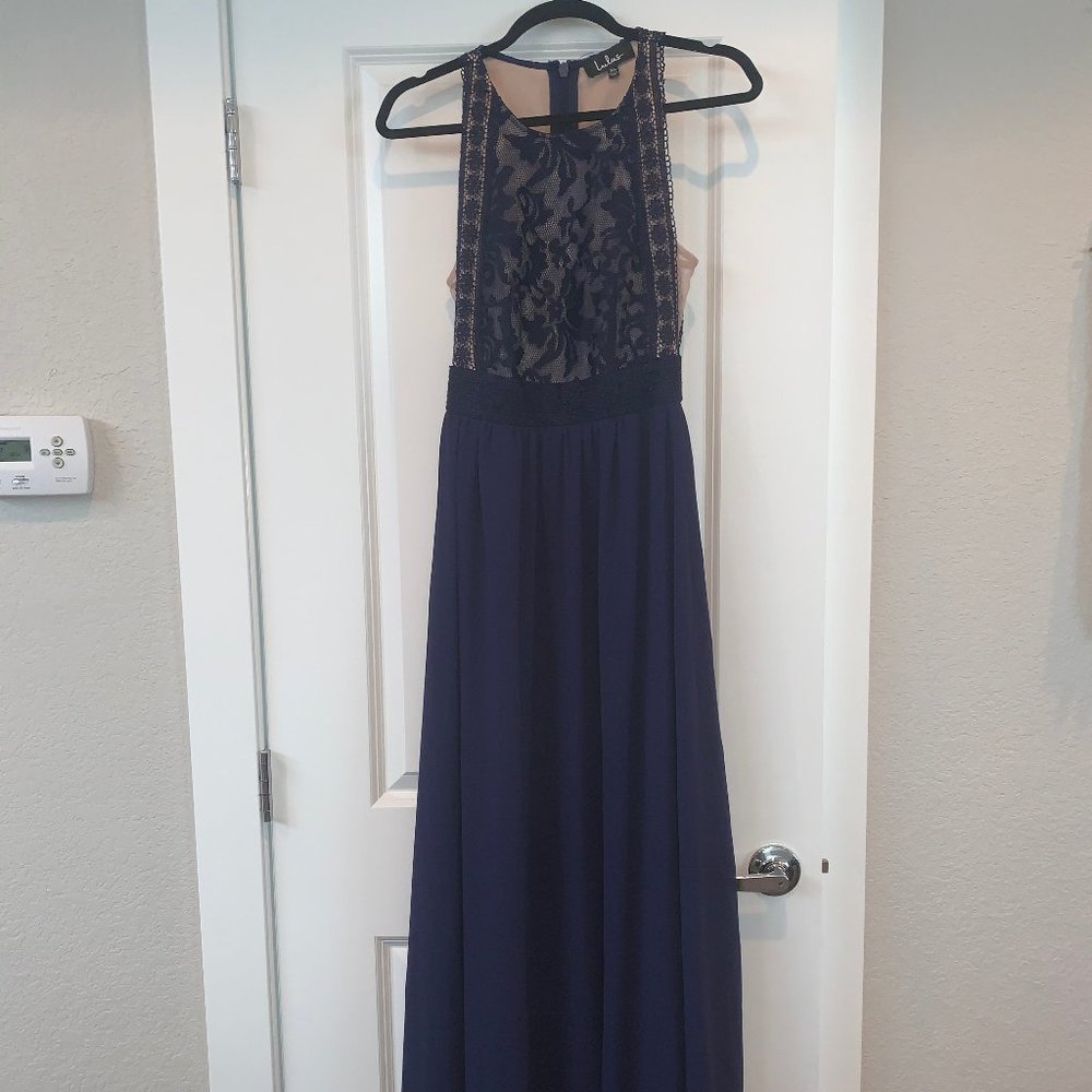 Lulu's Forever and Always Lace Maxi Dress